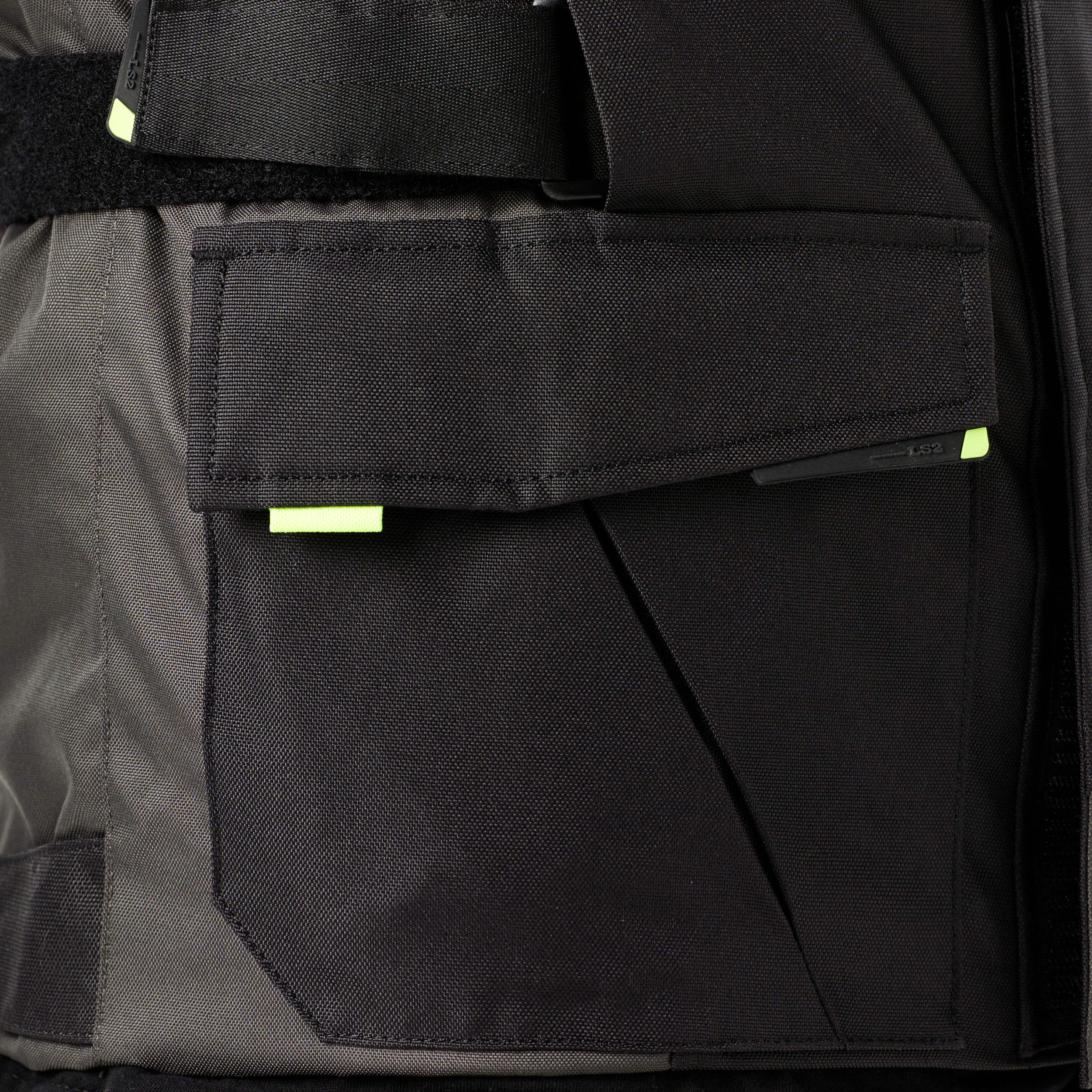 Campera LS2 Narvik Mujer Gris / Negro